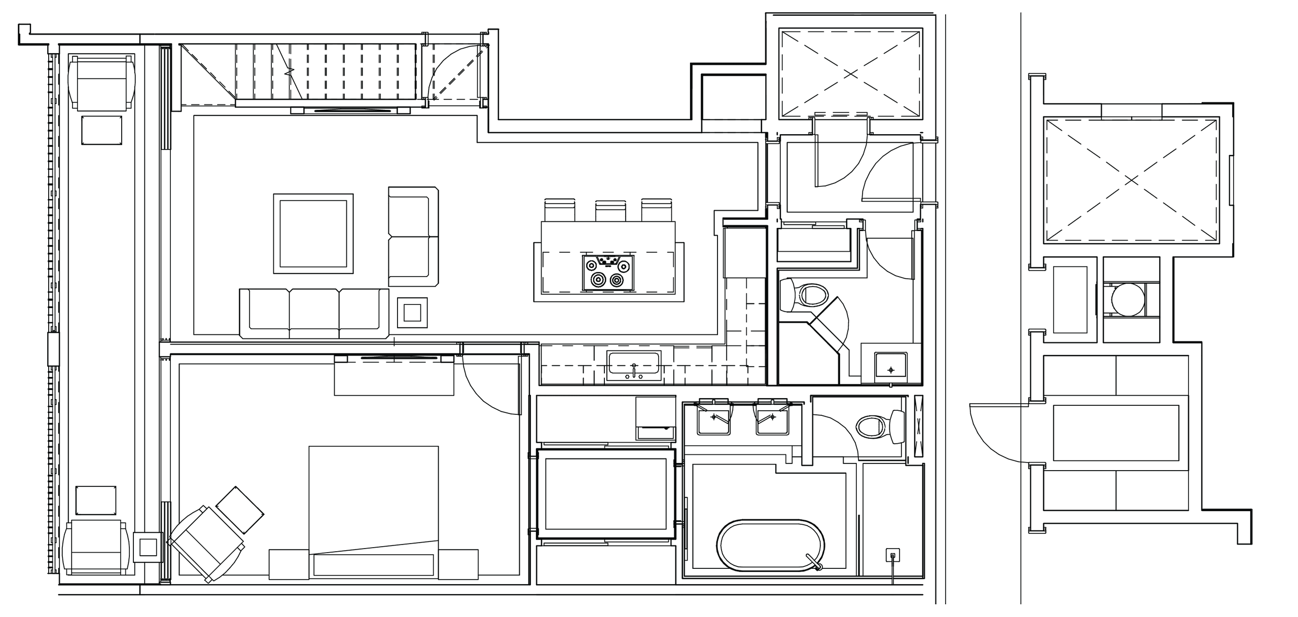 1 Bedroom Deluxe Penthouse with Roof Deck Phase 3