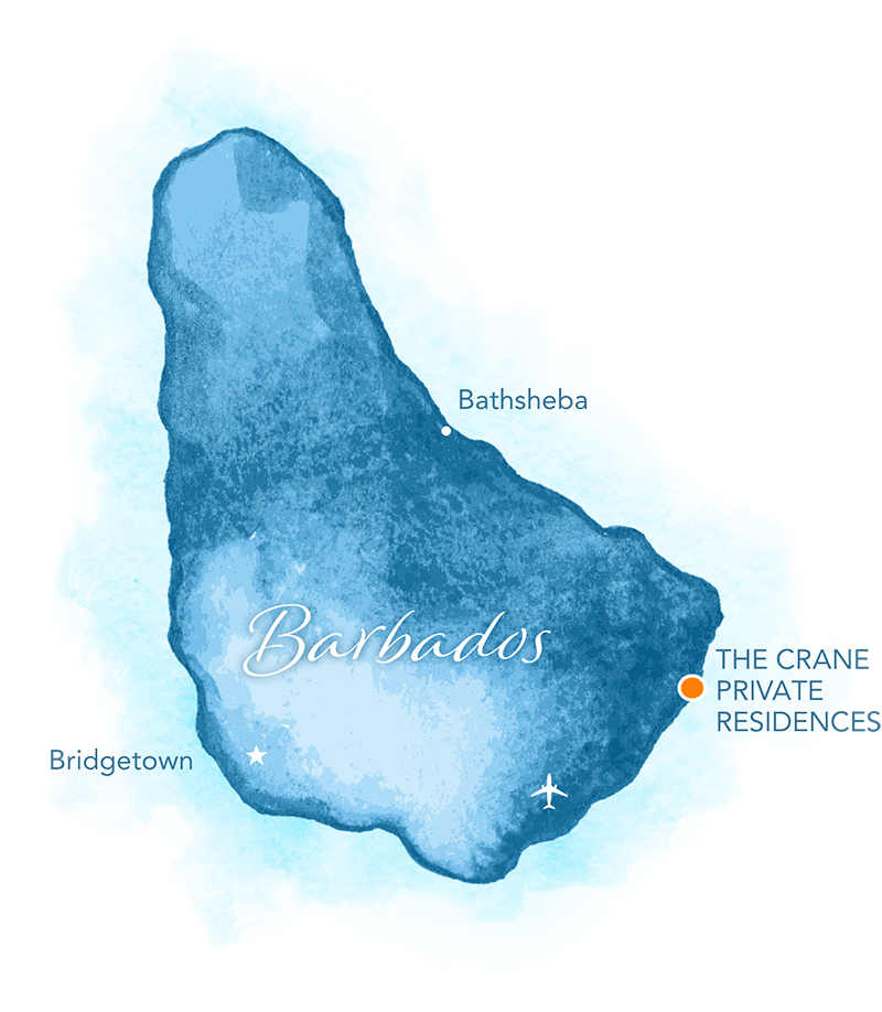 Barbados map